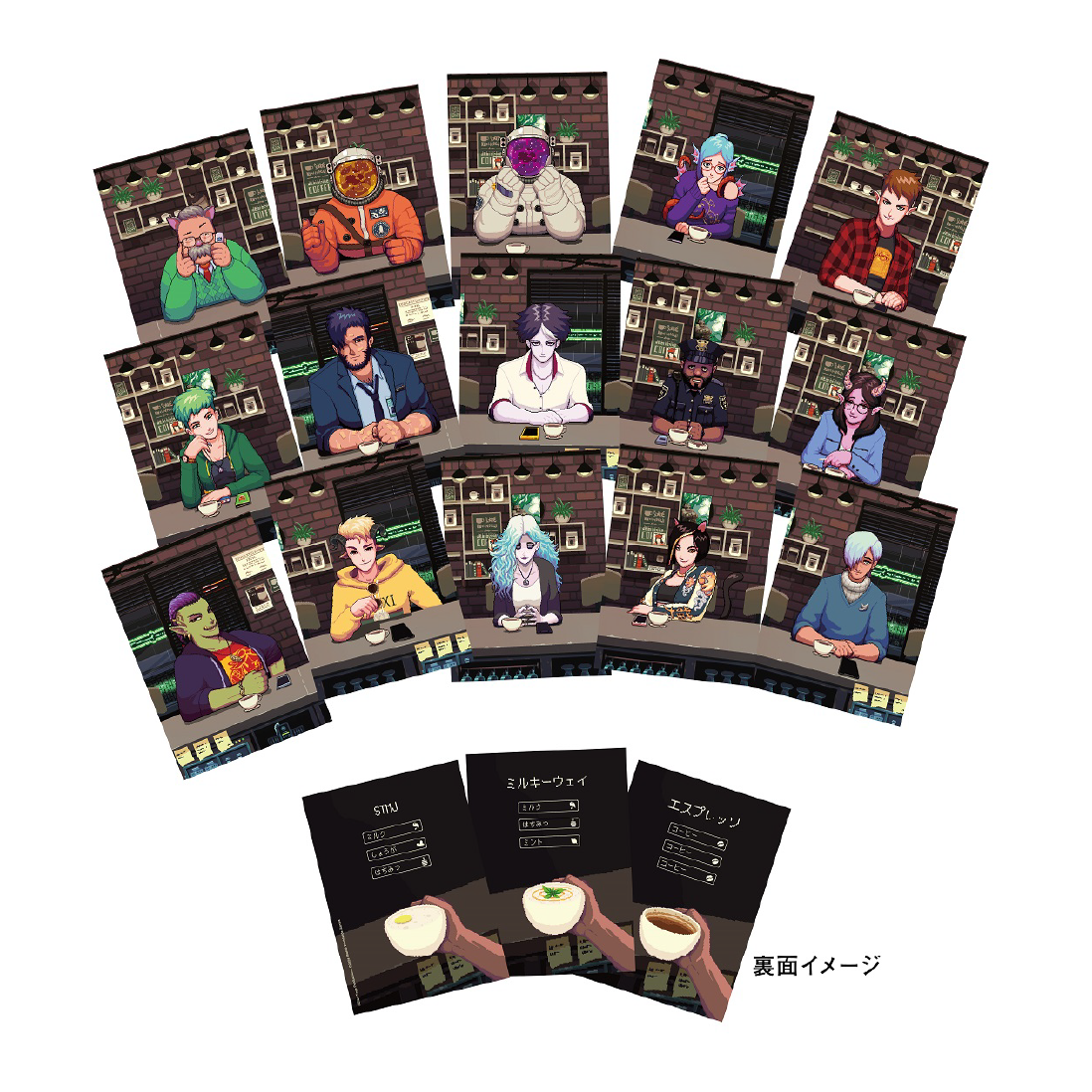 【Record of COFFEE TALK】復刻商品・トレーディングカード4枚セット（全15種）