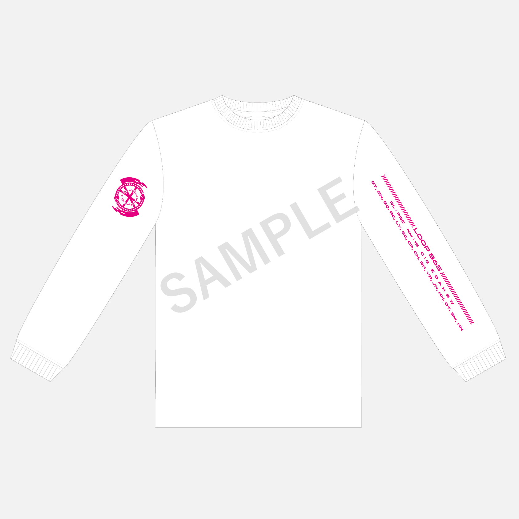 【GNOSIA STORE 5th Anniversary】ロングスリーブ Tシャツ（ケイゴイノウエ コラボイラストver.） White M