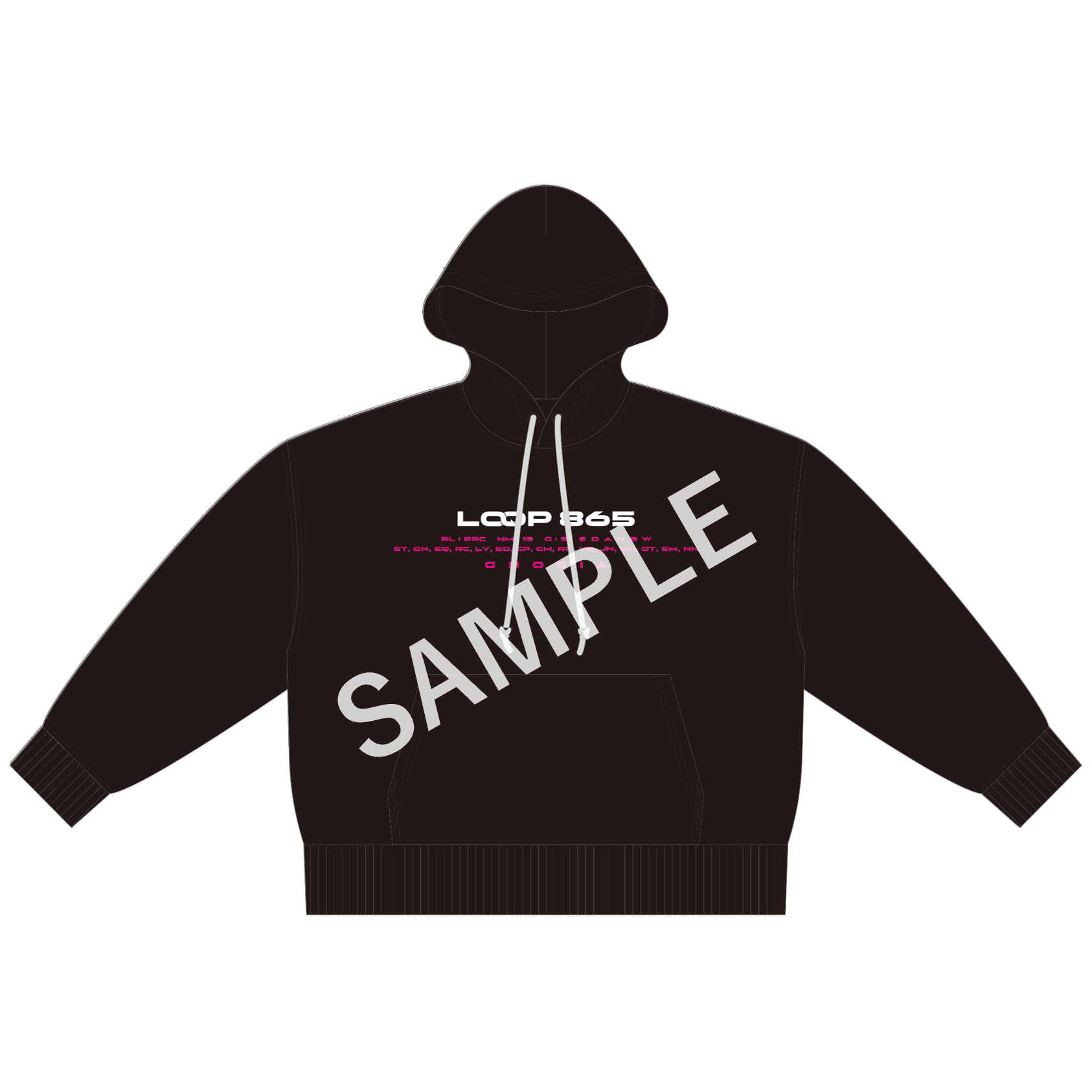 【GNOSIA STORE 5th Anniversary】オーバーサイズ フーディ（ケイゴイノウエ コラボイラストver.） Black M