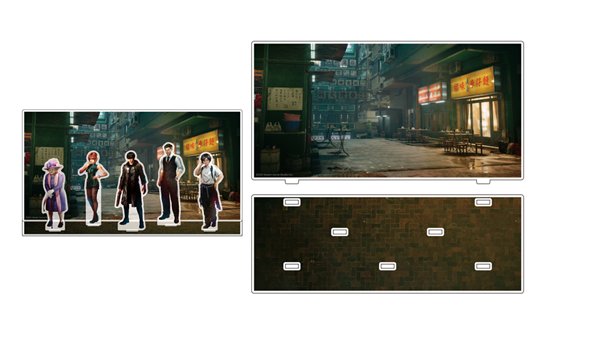 【野狗子 九龍市場】アクリルスタンドジオラマ