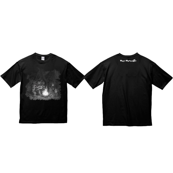 【メグとばけもの】コンセプトアートビッグシルエット Tシャツ Black M