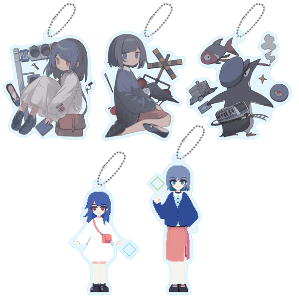 【アンリアルライフ5周年】ランダムオーロラアクリルキーホルダー(全5種)　※受注商品　※2025年8月上旬以降発送予定