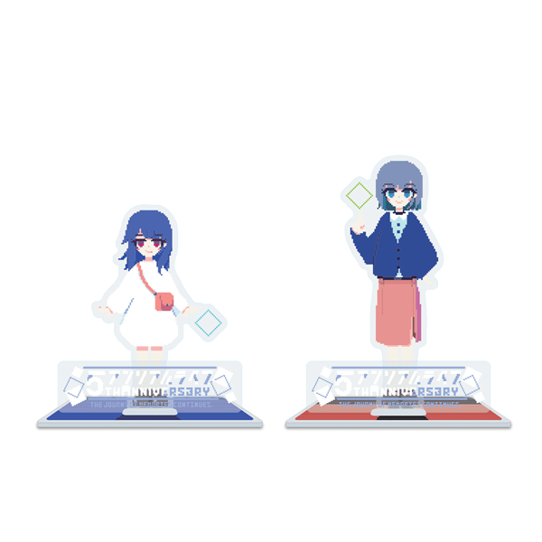 【アンリアルライフ5周年】台座付きアクリルスタンド 　※受注商品　※2025年8月上旬以降発送予定