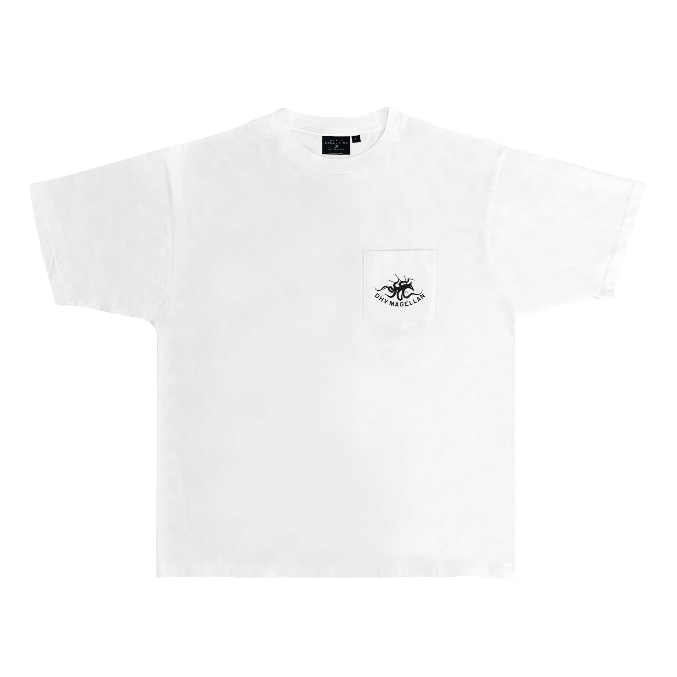 【DEATH STRANDING 2 JAPAN POPUP TOUR】DEATH STRANDING 2 パックTシャツ DHV MAGELLAN ver. ホワイト ホワイト M