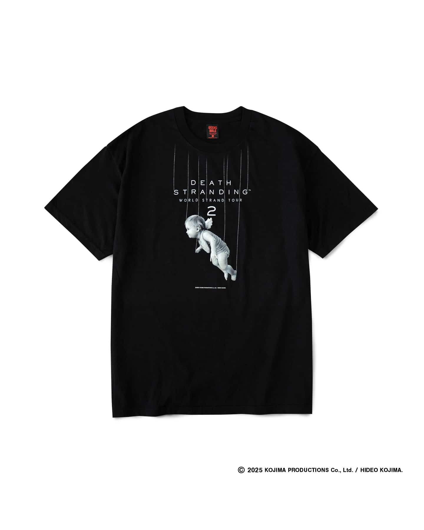 【DEATH STRANDING 2 JAPAN POPUP TOUR】DEATH STRANDING WORLD STRAND TOUR 2 × GEEKS RULE SILKSCREEN PRINTING T SHIRT M