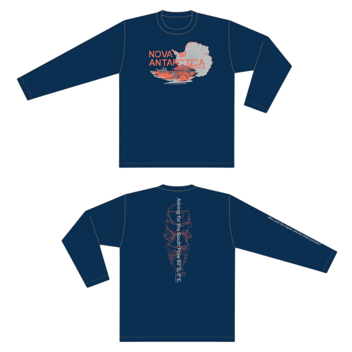 【PARCO GAME CENTER】南極計画 Long Sleeve T-shirt ｸﾗｯｼｯｸﾌﾞﾙｰ M