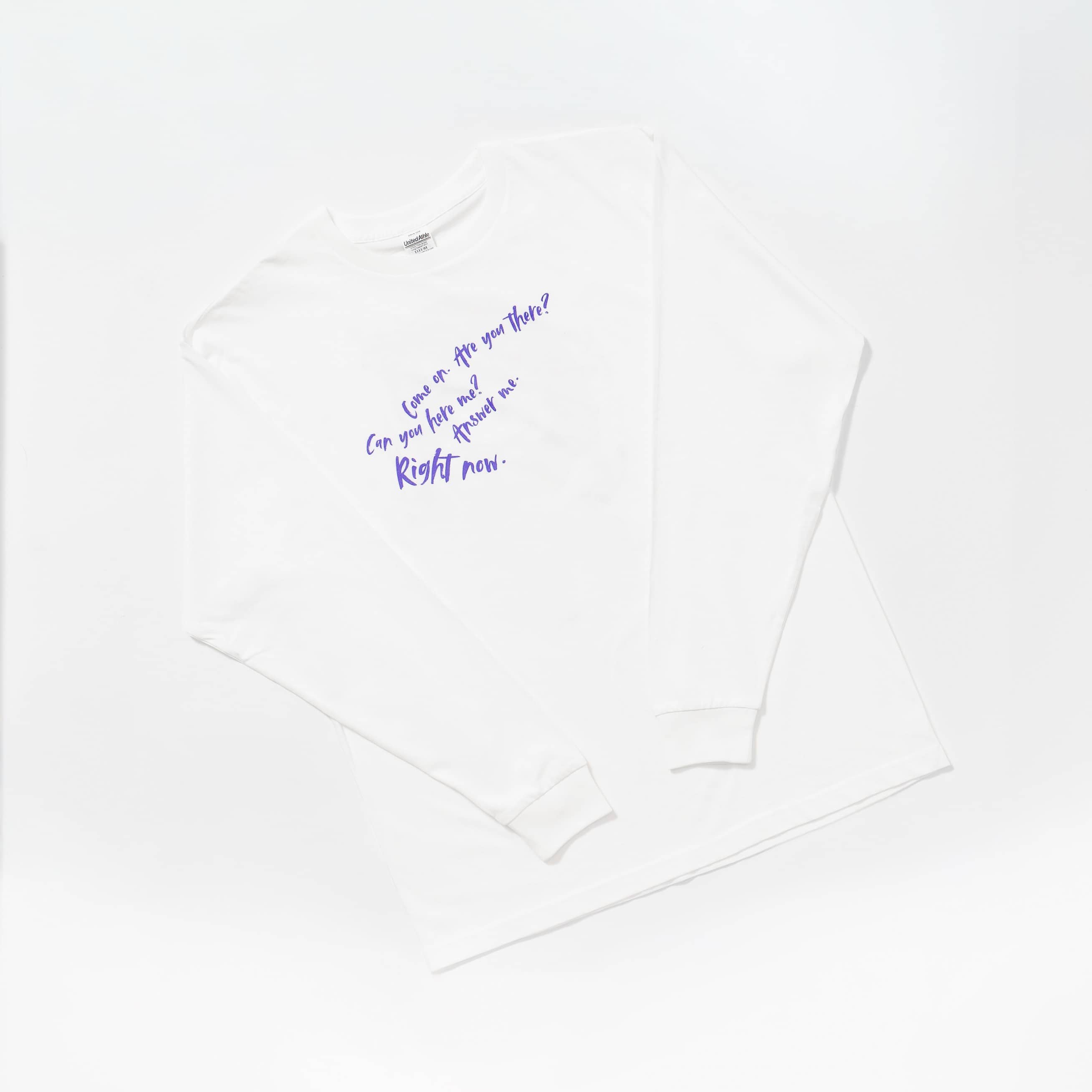 【PARCO GAME CENTER】Paintbrush Long Sleeve T-shirt ﾎﾜｲﾄ M