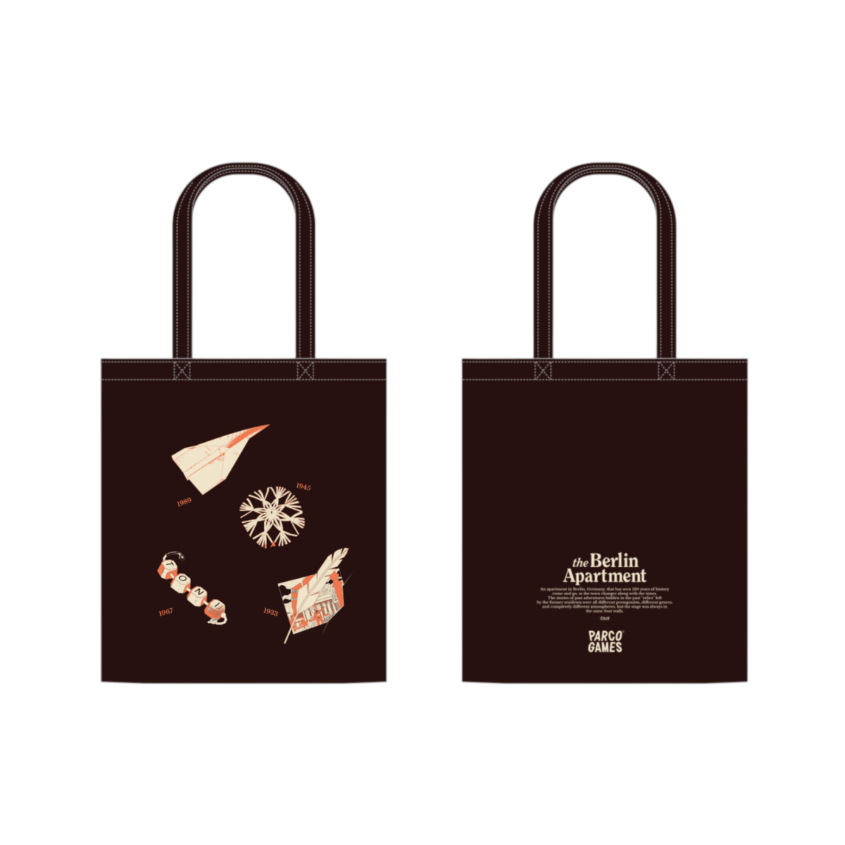 【PARCO GAME CENTER】The Berlin Apartment Tote Bag ﾁｮｺﾚｰﾄ