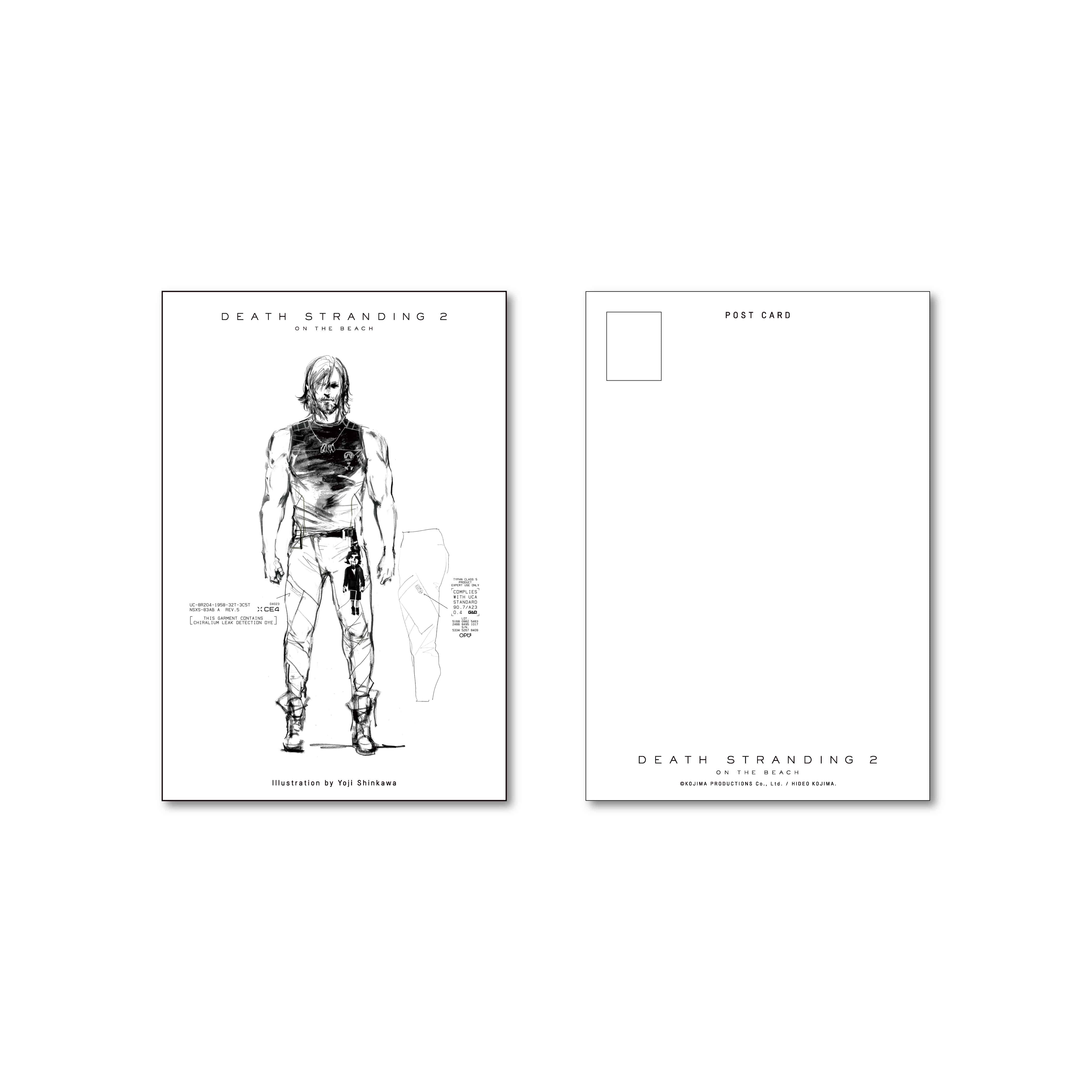 DEATH STRANDING 2 JAPAN ラフスケッチ ポストカード STRAND STORE】DEATH STRANDING 2 ラフスケッチポストカード Part.2 D