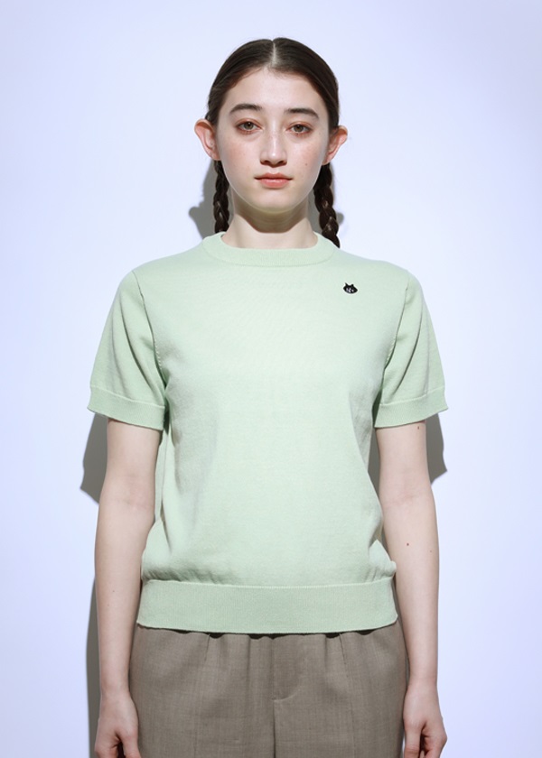 NYA- / COTTON KNIT TOP / ニットトップス(01 light green)｜ NYA 