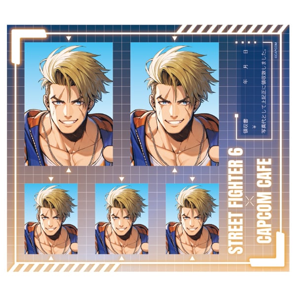 カプコンカフェ×ストリートファイター6 証明写真風ステッカー(ルーク) 証明写真風ステッカー(ルーク)2000016498240
