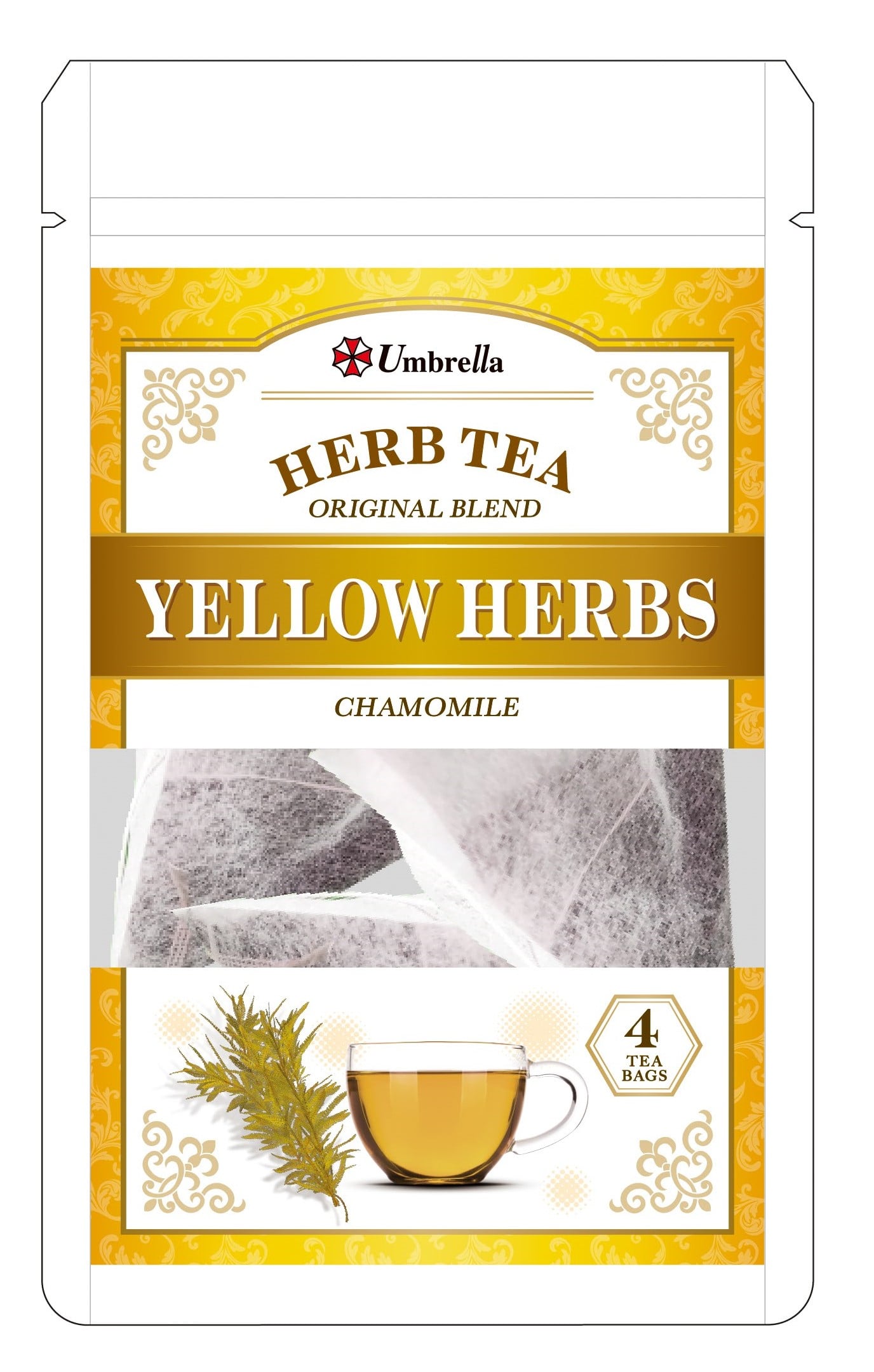 CAPCOM STORE バイオハザード  アンブレラ社ハーブティー(イエロー) バイオハザード  アンブレラ社ハーブティー(イエロー)　2000016526288