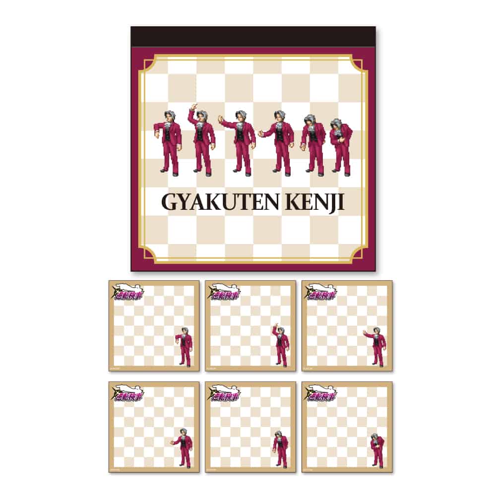 CAPCOM STORE　逆転検事 走れ！御剣シリーズ パラパラメモ(お辞儀) 逆転検事 走れ！御剣シリーズ パラパラメモ(お辞儀)　2000016497069