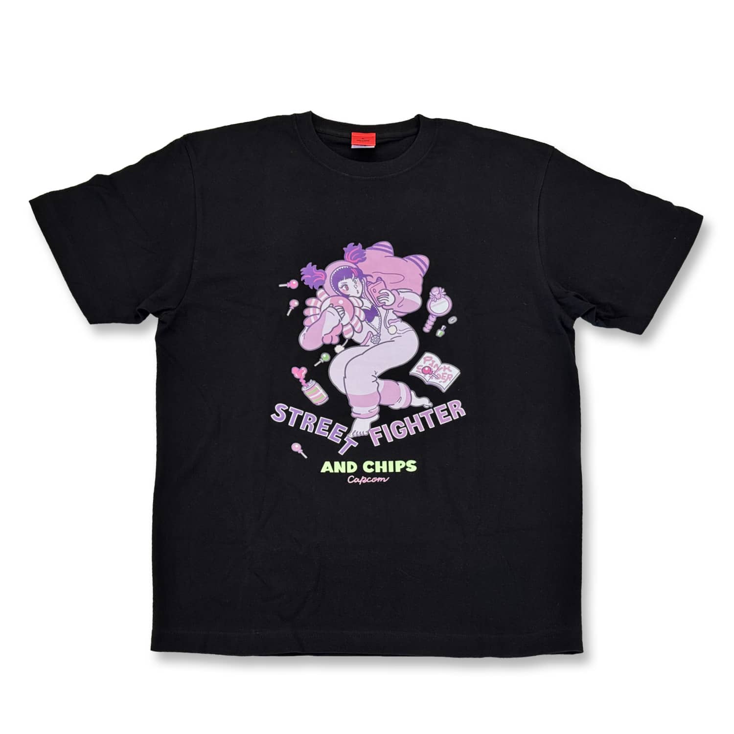 AND CHIPS STREET FIGHTER 6 by SANLEMO Tシャツ(ジュリ) Black L 2000016644234