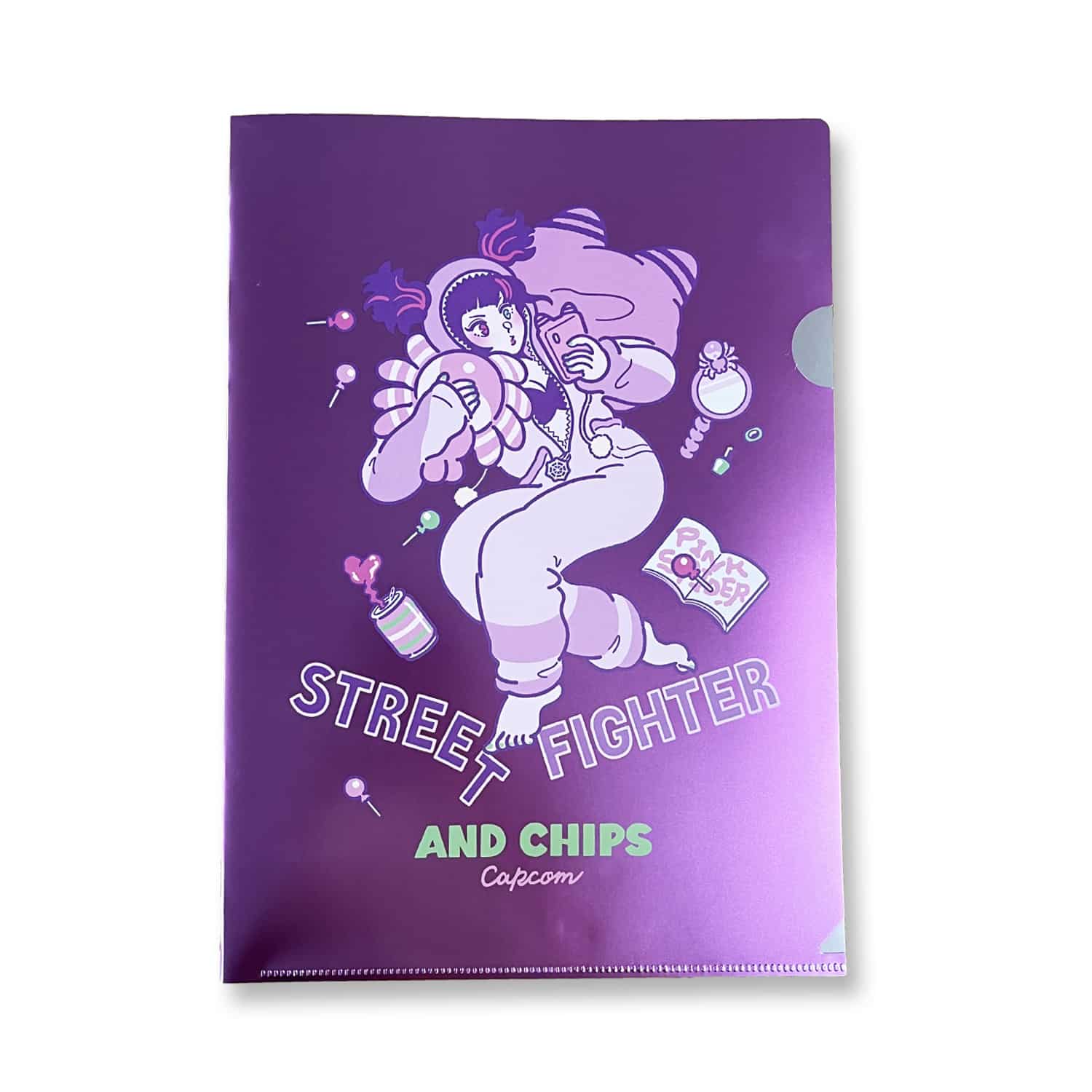 AND CHIPS STREET FIGHTER 6 by SANLEMO メタリッククリアファイル(ジュリ) 2000016644357