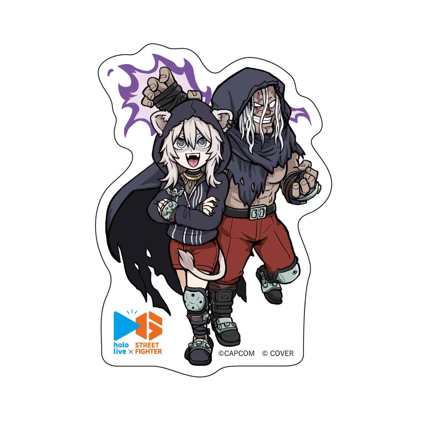 カプコンカフェ ストリートファイター6×ホロライブ第1弾 BIGステッカー(獅白ぼたん×ベガ) ｶﾌﾟｺﾝｶﾌｪ ｽﾄﾘｰﾄﾌｧｲﾀ6×ﾎﾛﾗｲﾌﾞ第1弾 BIGｽﾃｯｶｰ(獅白ぼたん×ベガ) 2000016662955