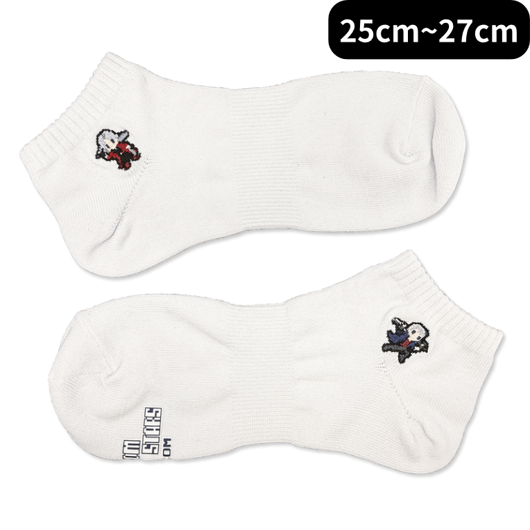 カプコンピクセルオールスターズ -ソックスコレクション- ダンテ&ネロ(25cm～27cm ) white -ｿｯｸｽｺﾚｸｼｮﾝ- ﾀﾞﾝﾃ&ﾈﾛ(25cm~27cm ) white2000016500707