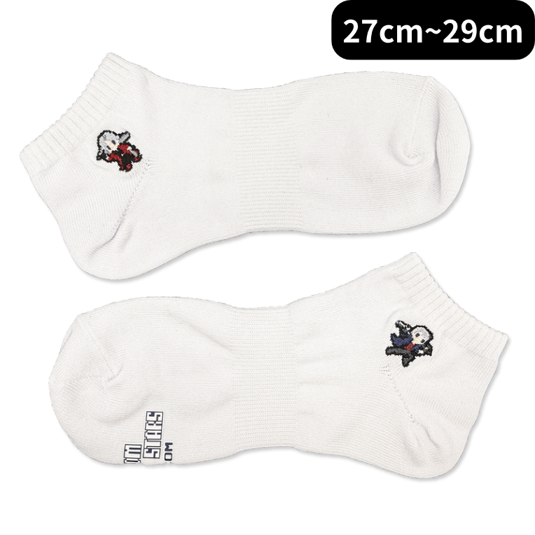 カプコンピクセルオールスターズ -ソックスコレクション- ダンテ&ネロ(27cm～29cm ) white -ｿｯｸｽｺﾚｸｼｮﾝ- ﾀﾞﾝﾃ&ﾈﾛ(27cm~29cm ) white2000016500714