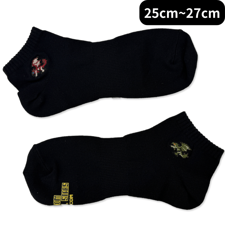 カプコンピクセルオールスターズ -ソックスコレクション- リオレウス&リオレイア(25cm～27cm ) black -ｿｯｸｽｺﾚｸｼｮﾝ- ﾘｵﾚｳｽ&ﾘｵﾚｲｱ(25cm~27cm ) black2000016500820