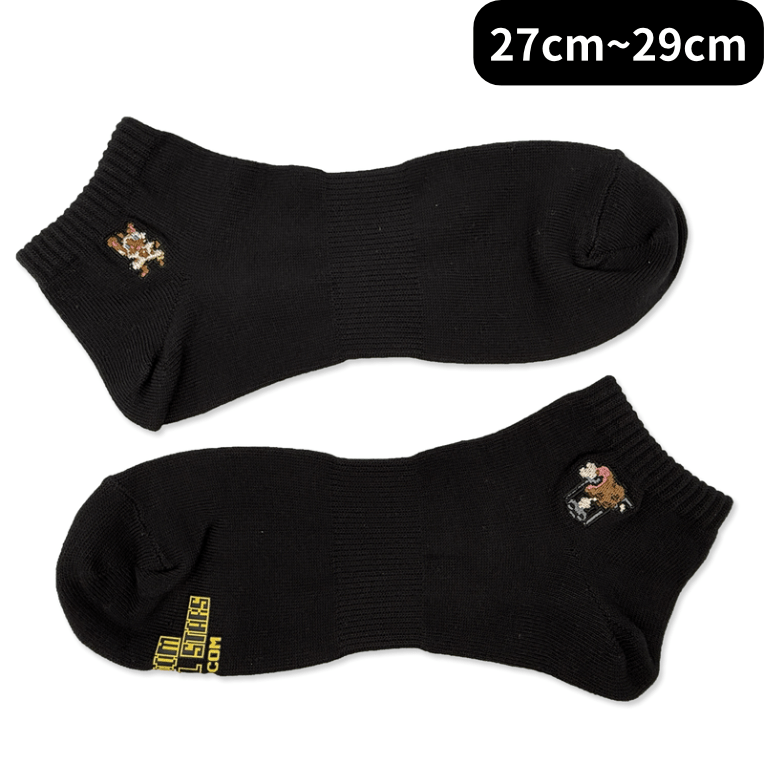 カプコンピクセルオールスターズ -ソックスコレクション- アイルー&肉焼き器(27cm～29cm ) black -ｿｯｸｽｺﾚｸｼｮﾝ- ｱｲﾙｰ&肉焼き器(27cm~29cm ) black2000016500851