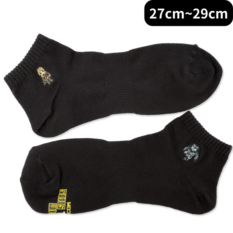 カプコンピクセルオールスターズ -ソックスコレクション- レオン&タイラント(27cm～29cm ) black -ｿｯｸｽｺﾚｸｼｮﾝ- ﾚｵﾝ&ﾀｲﾗﾝﾄ(27cm~29cm ) black2000016500899