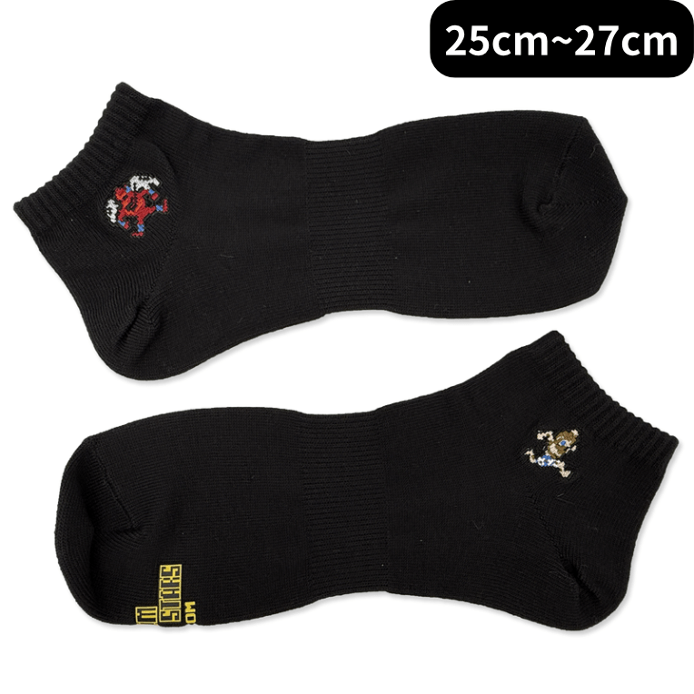 カプコンピクセルオールスターズ -ソックスコレクション- レッドアリーマー&アーサー(25cm～27cm ) black -ｿｯｸｽｺﾚｸｼｮﾝ- ﾚｯﾄﾞｱﾘｰﾏｰ&ｱｰｻｰ(25cm~27cm ) black2000016500981