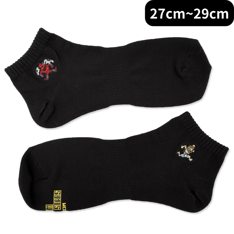 カプコンピクセルオールスターズ -ソックスコレクション- レッドアリーマー&アーサー(27cm～29cm ) black -ｿｯｸｽｺﾚｸｼｮﾝ- ﾚｯﾄﾞｱﾘｰﾏｰ&ｱｰｻｰ(27cm~29cm ) black2000016500998