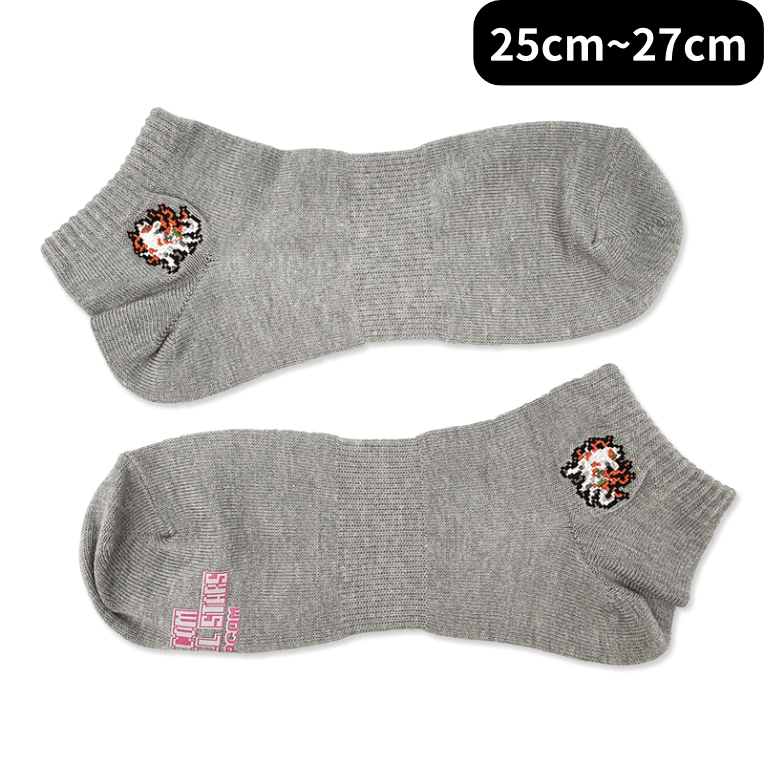 カプコンピクセルオールスターズ -ソックスコレクション- アマテラス(25cm～27cm ) grey -ｿｯｸｽｺﾚｸｼｮﾝ- ｱﾏﾃﾗｽ(25cm~27cm ) grey2000016501223