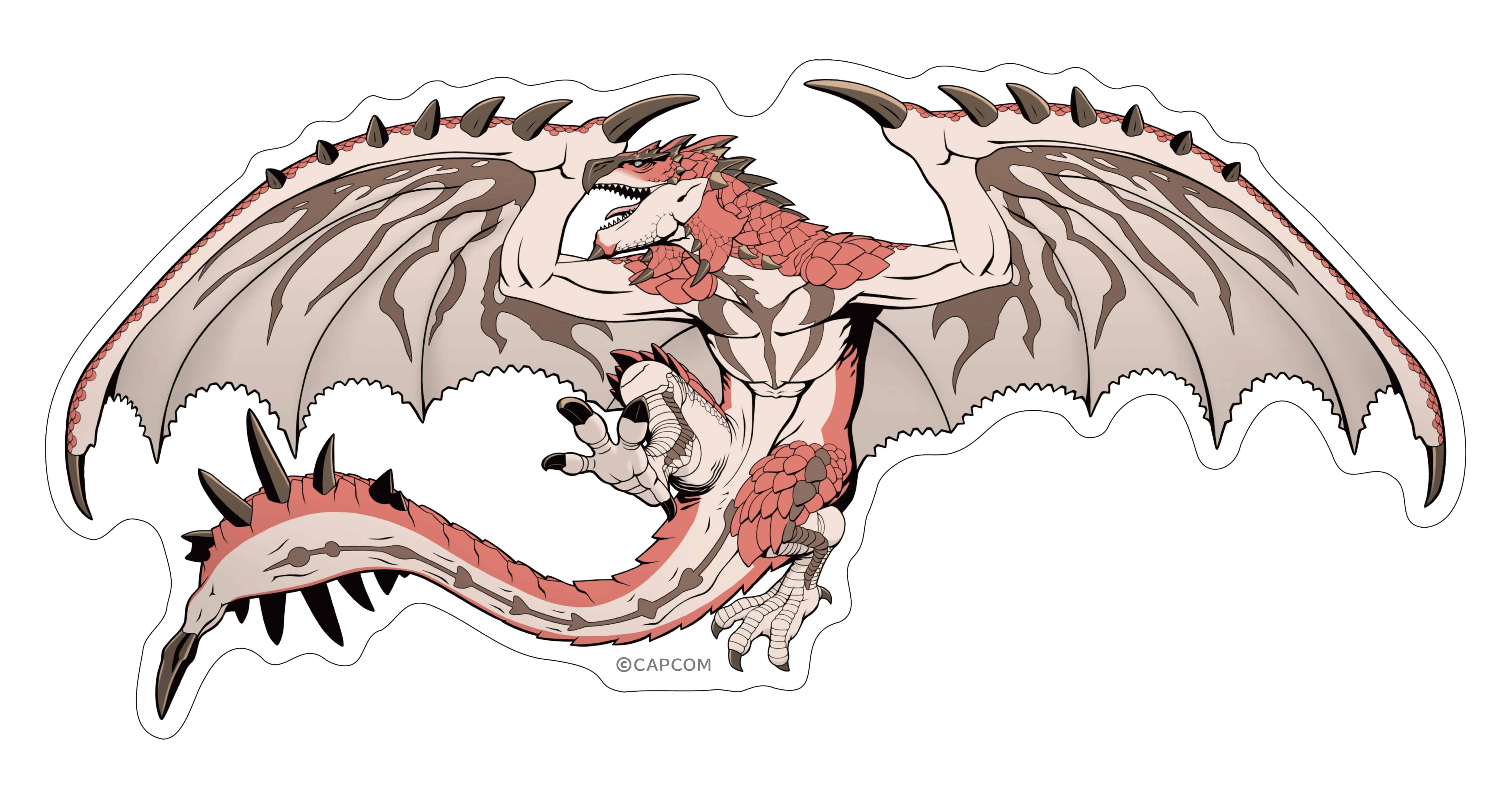 CAPCOM STORE メインビジュアル ダイカットステッカー(リオレウス) メインビジュアル ダイカットステッカー(リオレウス)2000016763003