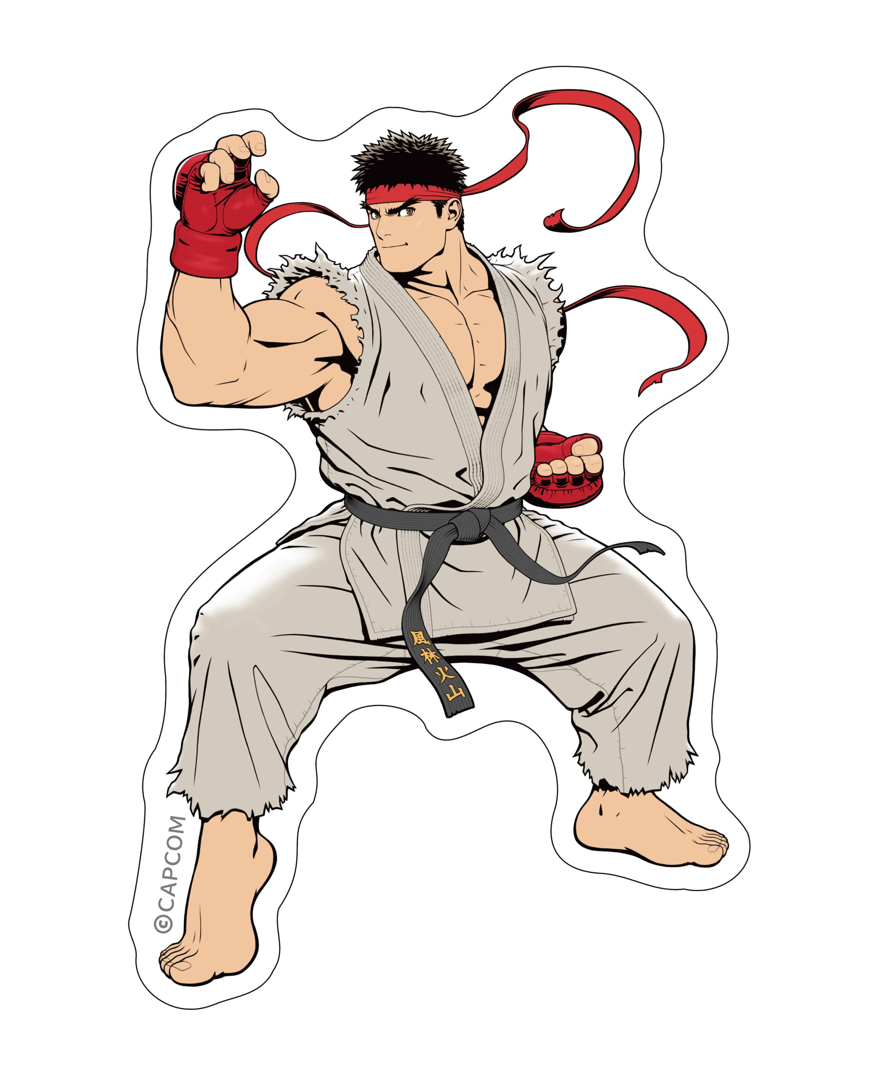 CAPCOM STORE メインビジュアル ダイカットステッカー(リュウ) メインビジュアル ダイカットステッカー(リュウ)2000016763065