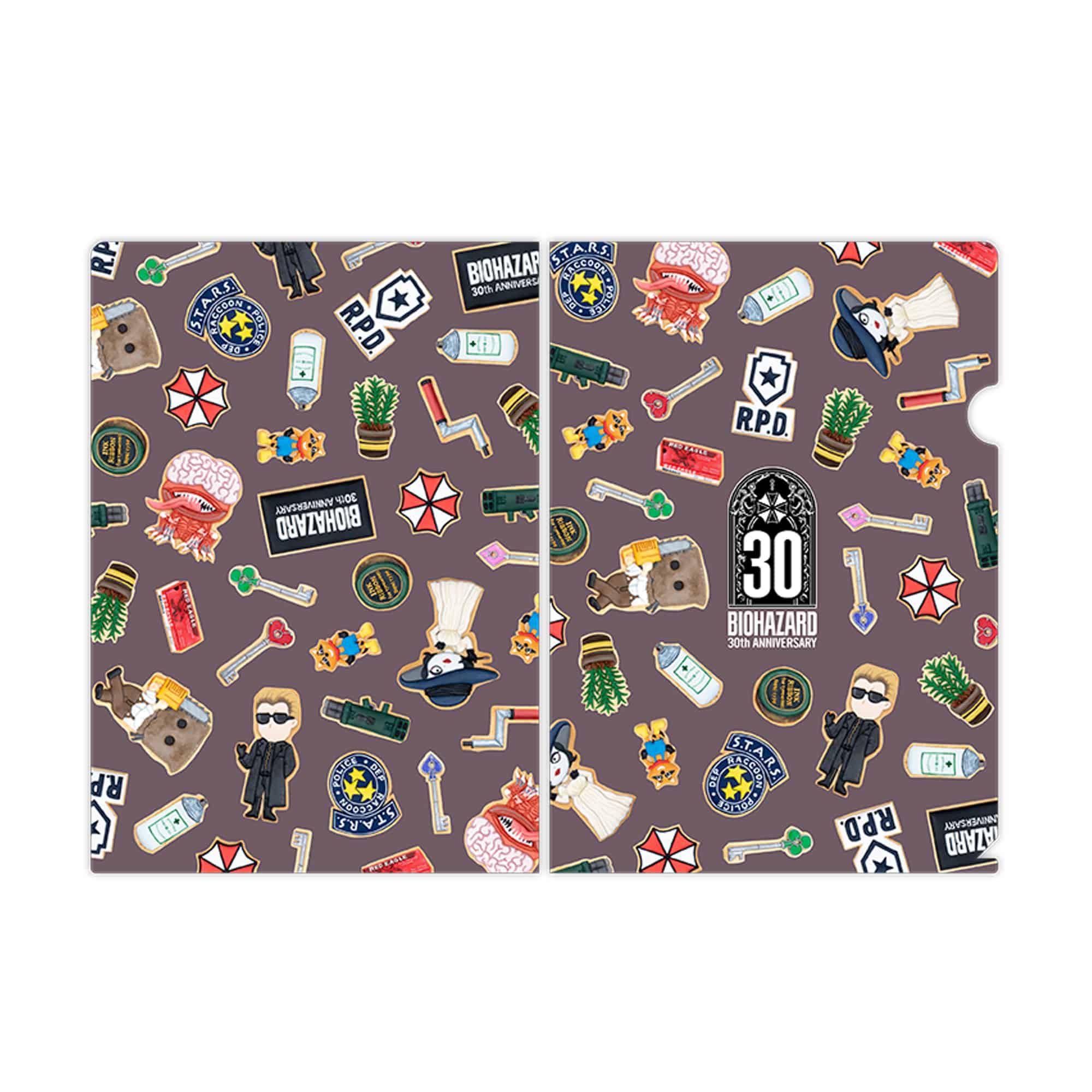 CAPCOM STORE バイオハザード30th Sweets Collection クリアファイル(RED) クリアファイル(RED)　2000016787979