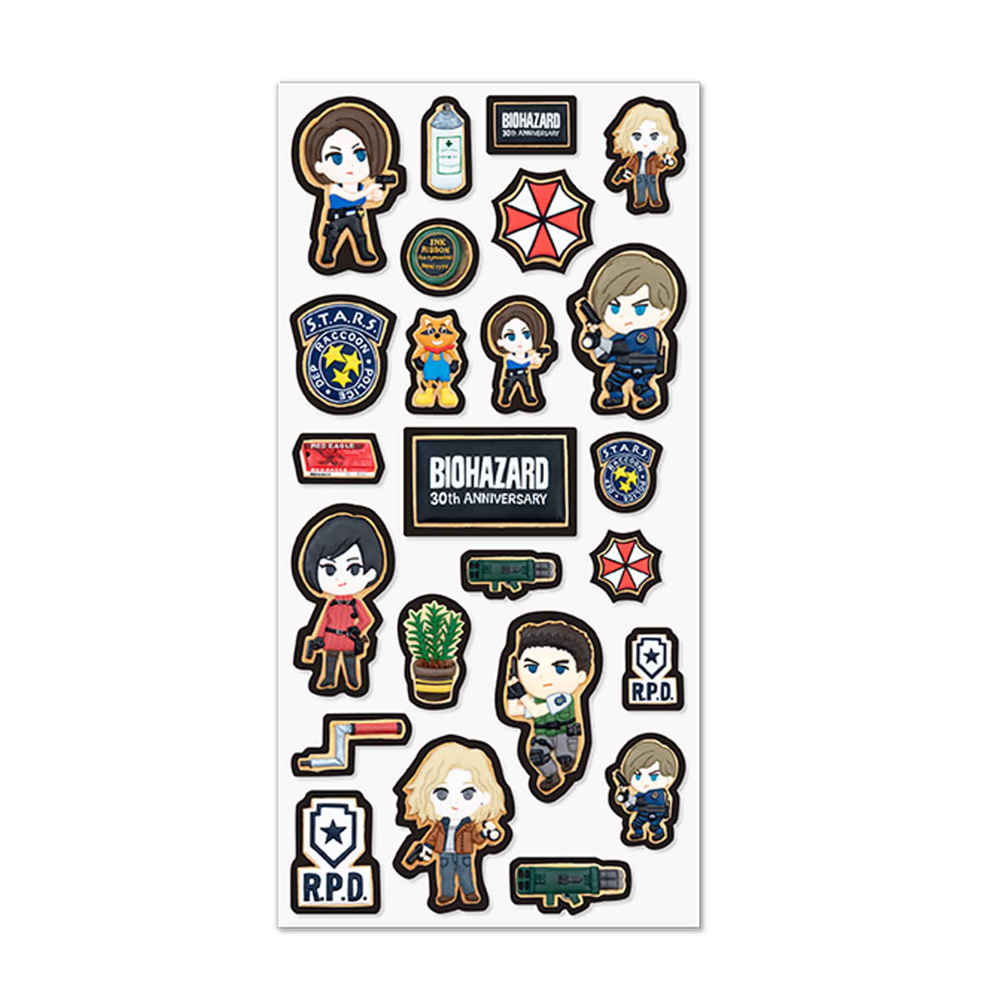 CAPCOM STORE バイオハザード30th Sweets Collection ぷっくりシール(BLUE) ぷっくりシール(BLUE)　2000016787993