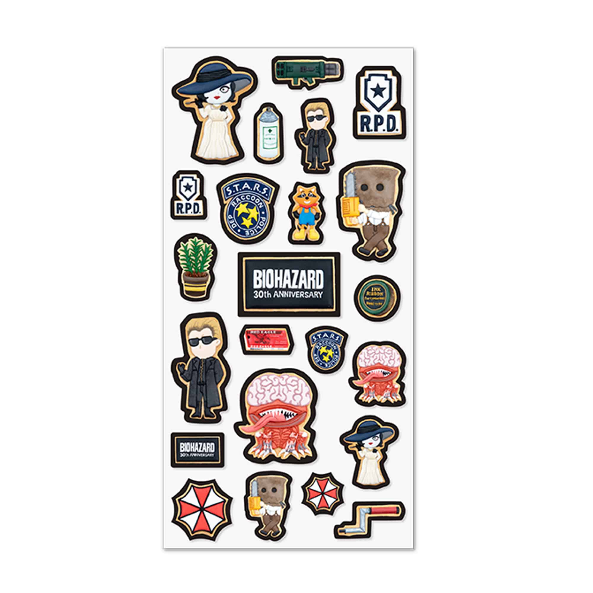 CAPCOM STORE バイオハザード30th Sweets Collection ぷっくりシール(RED) ぷっくりシール(RED)　2000016788006