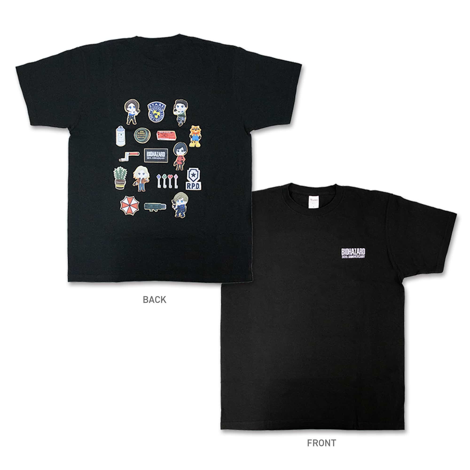 CAPCOM STORE バイオハザード30th Sweets Collection Tシャツ(BLACK) Tシャツ(BLACK)　2000016788167