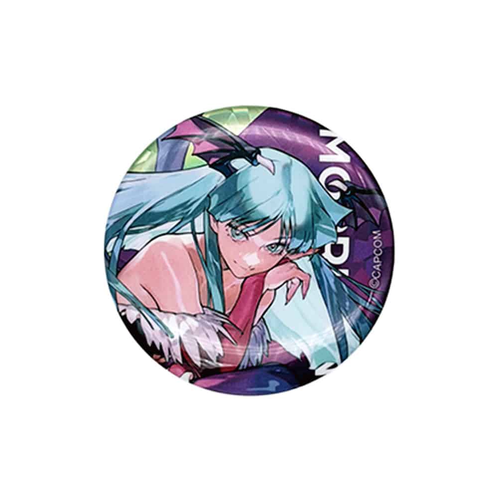 CAPCOM STORE ALL CAPCOM Artworks by 実田千聖 ホログラム缶バッジ (モリガン) モリガン　2000016795202