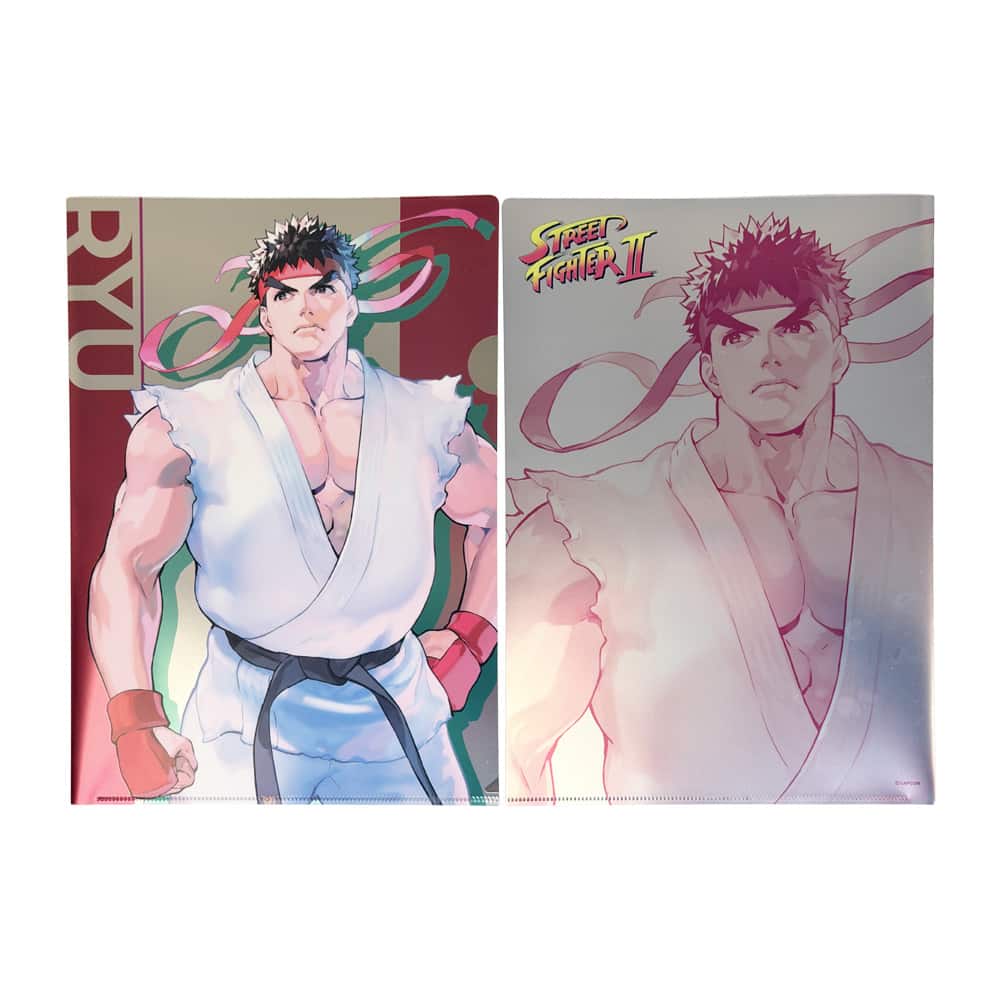CAPCOM STORE ALL CAPCOM Artworks by 実田千聖 メタリッククリアファイル (リュウ) リュウ　2000016795301