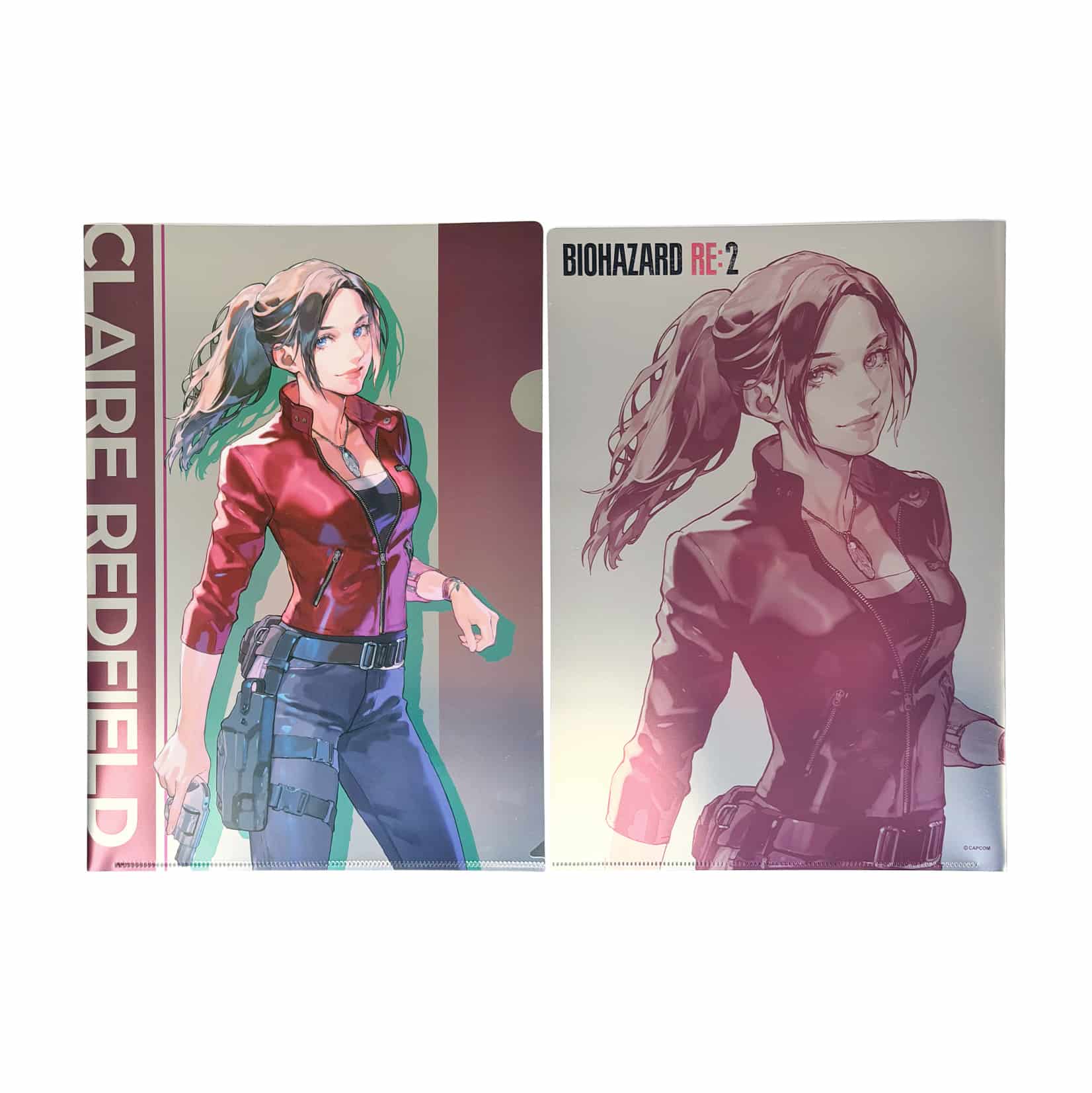 CAPCOM STORE ALL CAPCOM Artworks by 実田千聖 メタリッククリアファイル (クレア・レッドフィールド) クレア・レッドフィールド　2000016795349