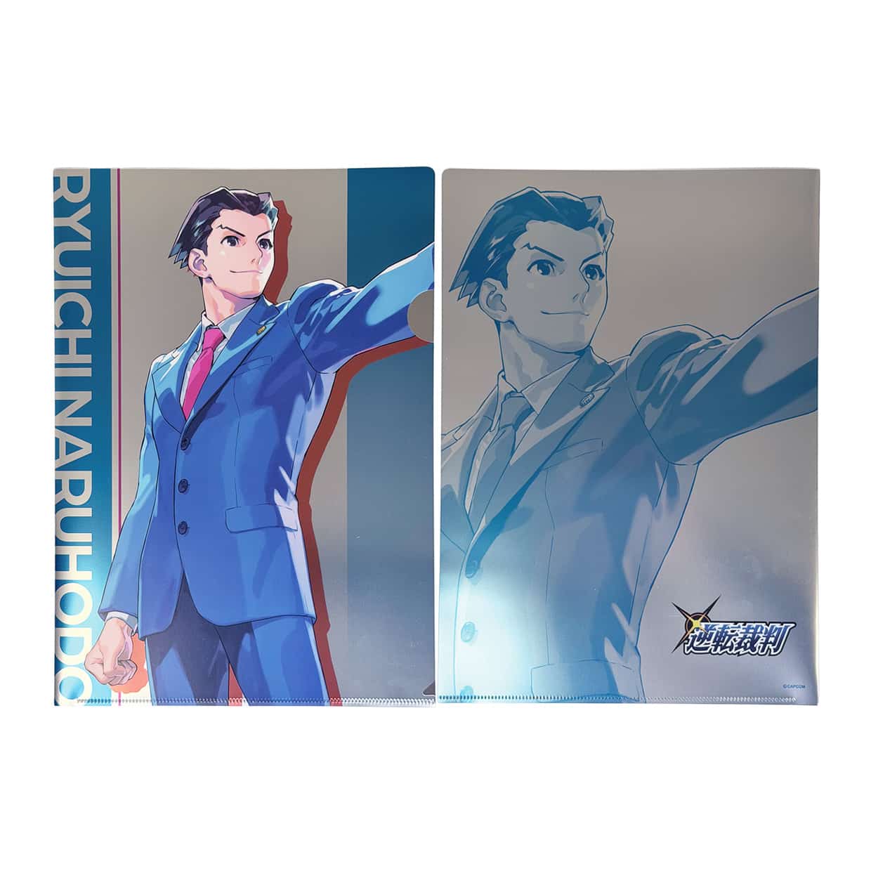 CAPCOM STORE ALL CAPCOM Artworks by 実田千聖 メタリッククリアファイル (成歩堂龍一) 成歩堂龍一　2000016795356