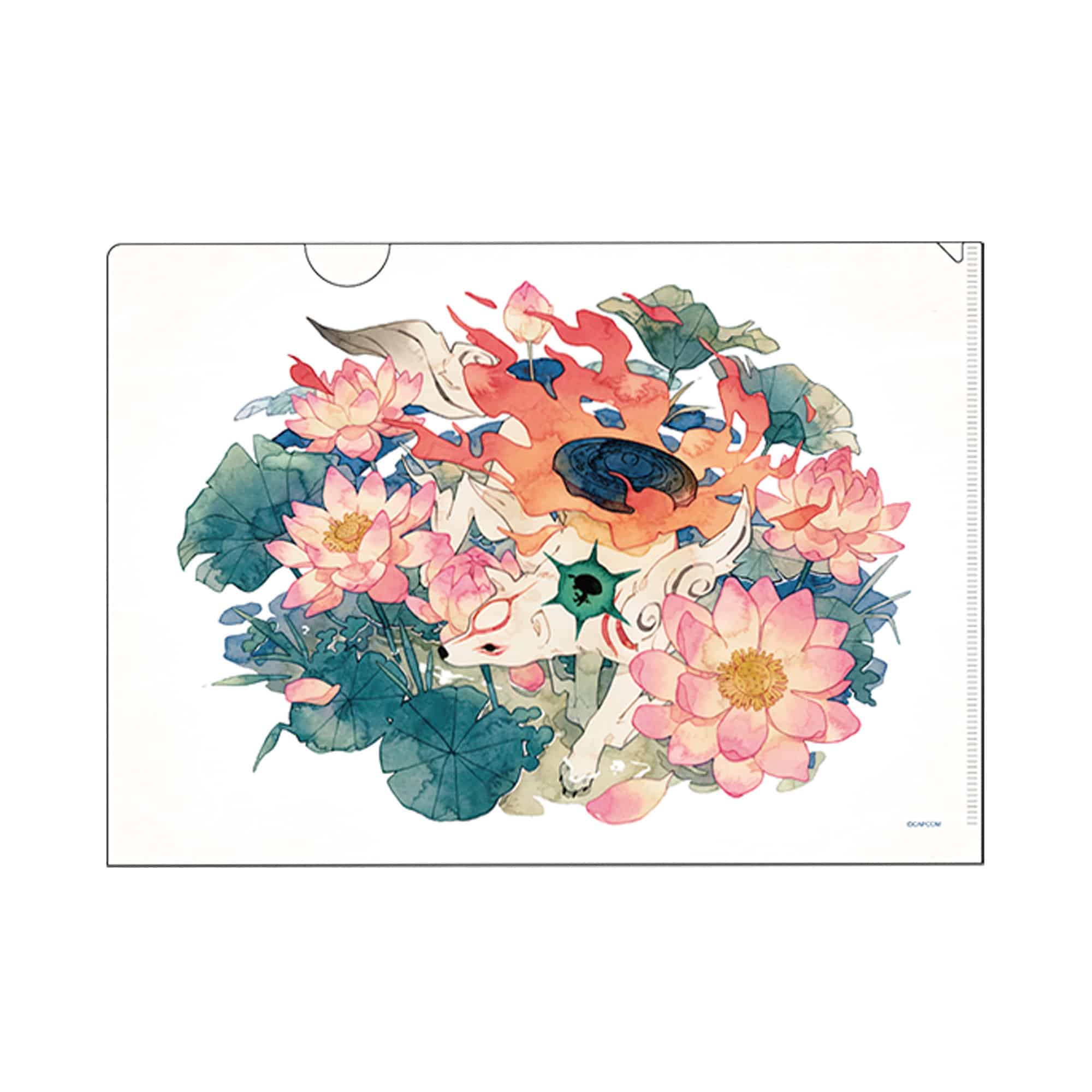 大神20th×おはるちゃん ～花咲く筆しらべ～ クリアファイル(アマテラス 蓮) アマテラス 蓮　2000016827194