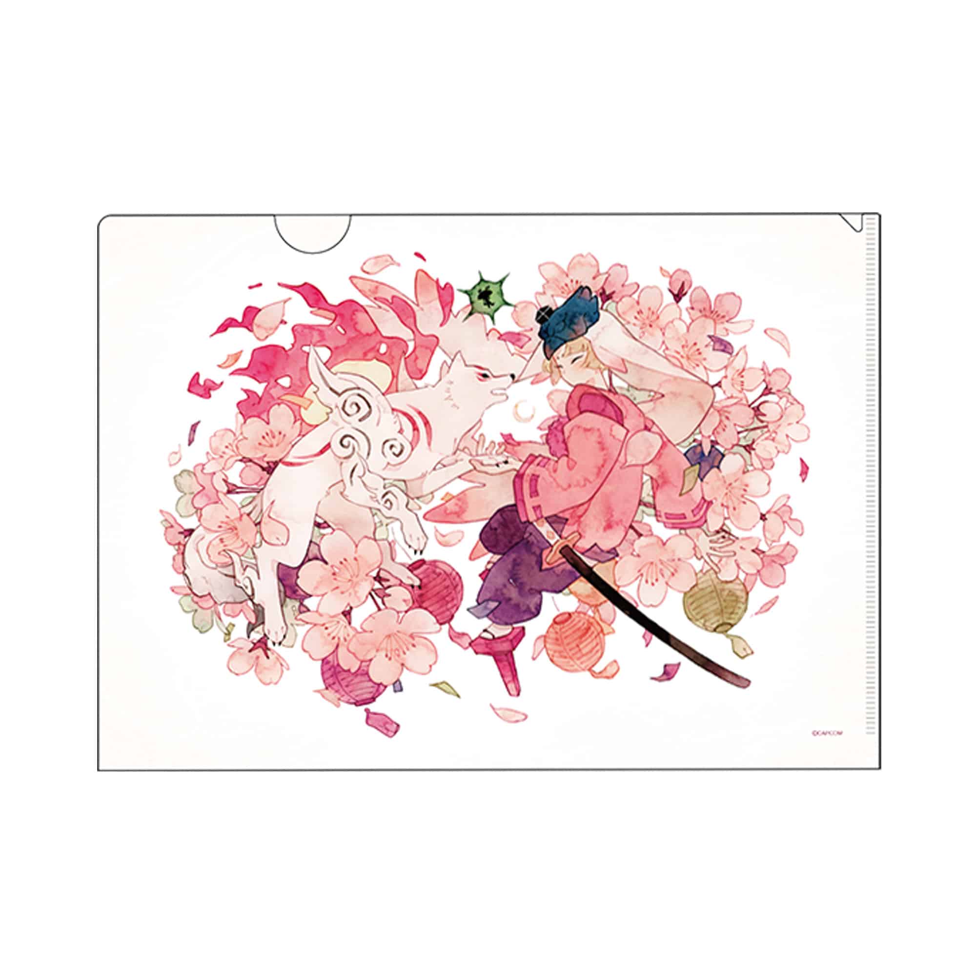 大神20th×おはるちゃん ～花咲く筆しらべ～ クリアファイル(アマテラス&ウシワカ) アマテラス&ウシワカ　2000016827217