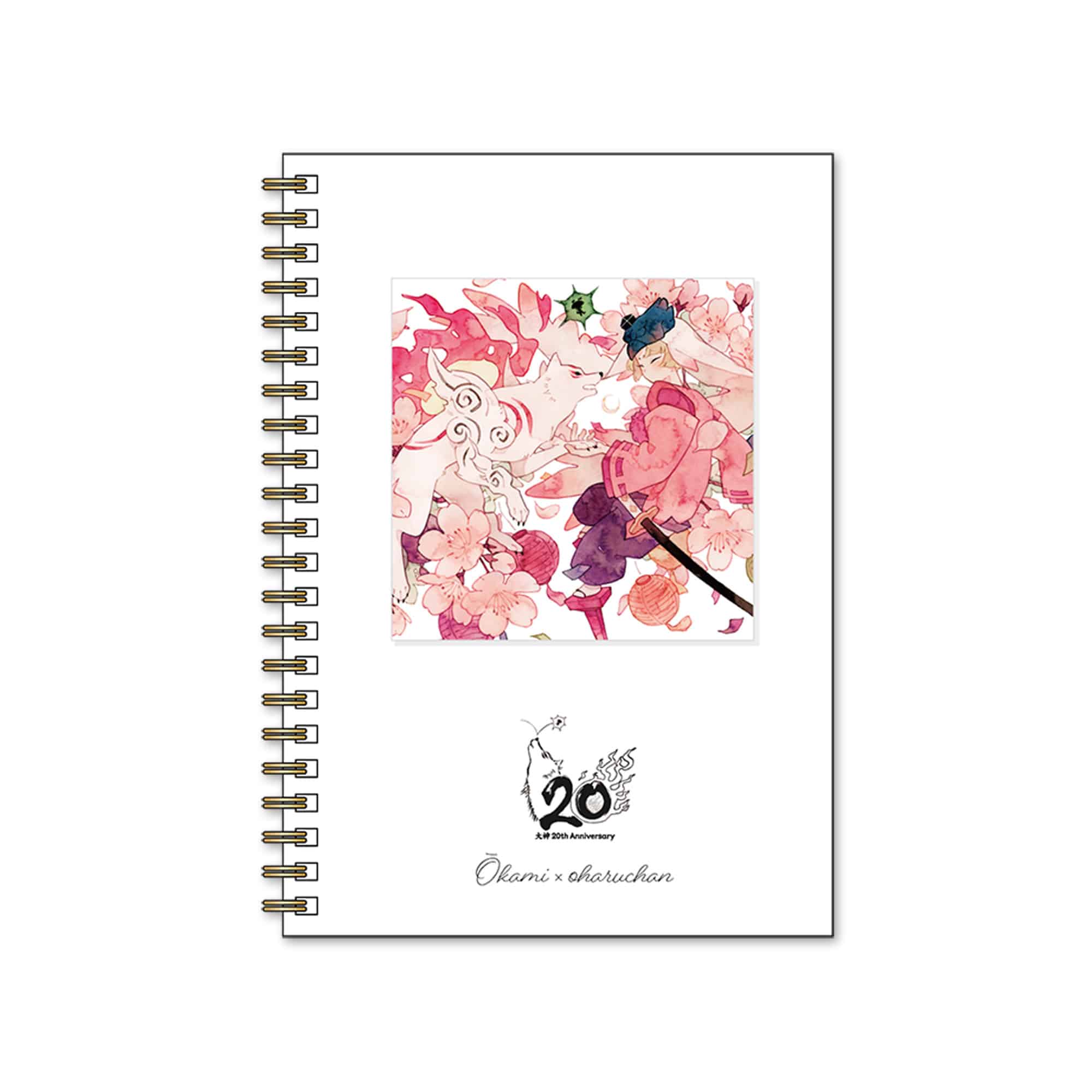 大神20th×おはるちゃん ～花咲く筆しらべ～ リングノート(アマテラス&ウシワカ) アマテラス&ウシワカ　2000016827255