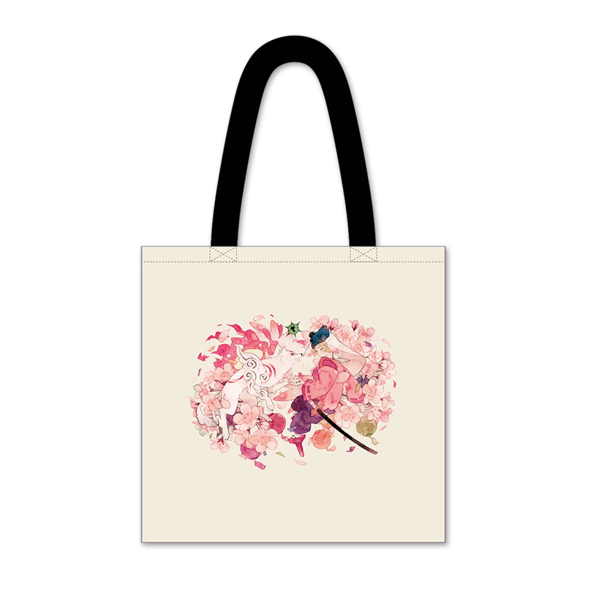 大神20th×おはるちゃん ～花咲く筆しらべ～ トートバッグ(アマテラス&ウシワカ) アマテラス&ウシワカ　2000016827415