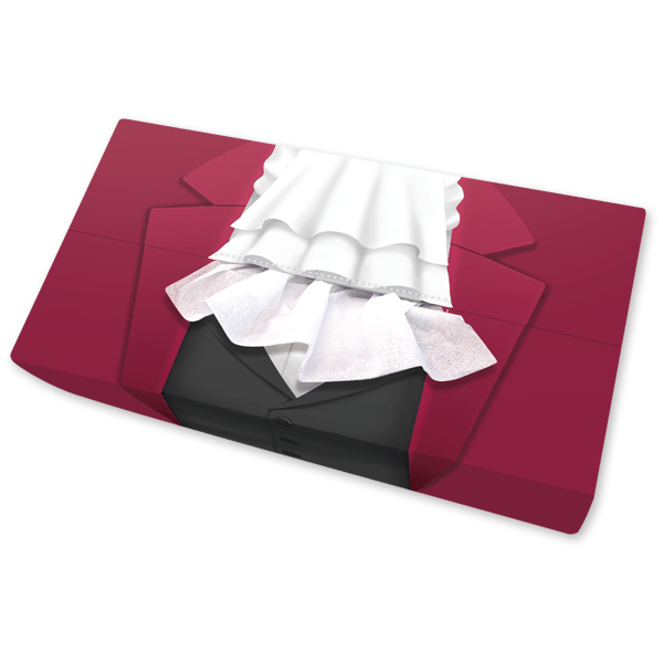 カプコンカフェ×逆転裁判 御剣怜侍のティッシュボックスカバー ティッシュボックスカバー 2000015391702