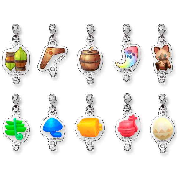 アイルーアイランド トレーディング連結キーホルダー（全１０種） トレーディング連結キーホルダー（全１０種）　2000016374346