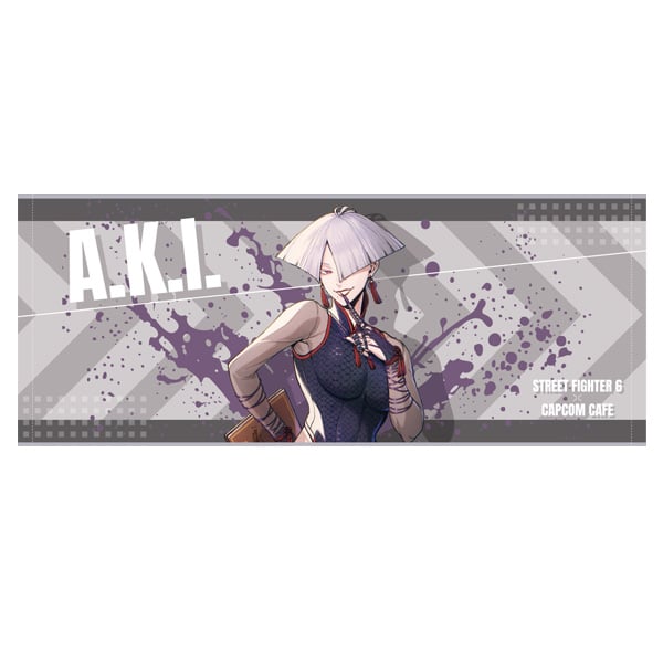 カプコンカフェ×ストリートファイター6 フェイスタオル(A.K.I.) A.K.I.　2000016498356