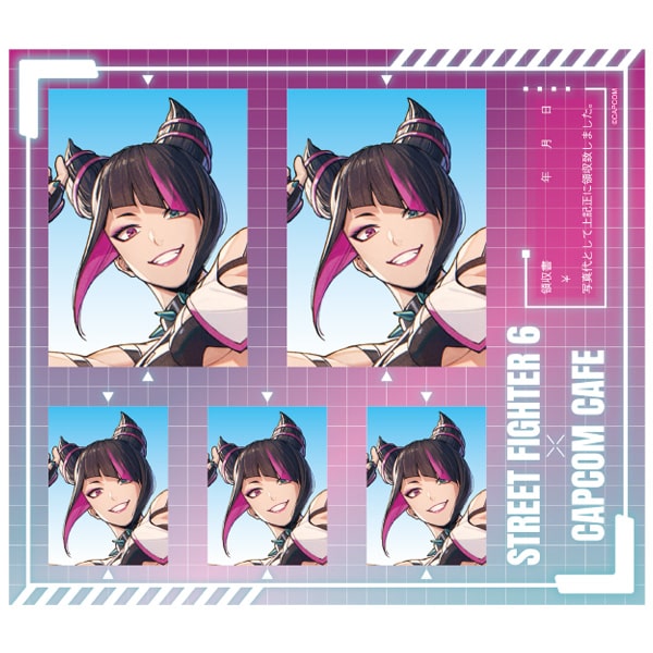 カプコンカフェ×ストリートファイター6 証明写真風ステッカー(ジュリ) ジュリ　2000016498264