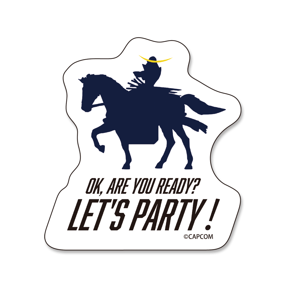 CAPCOM STORE　戦国BASARA 伊達政宗騎馬像 ステッカー 2000016567526