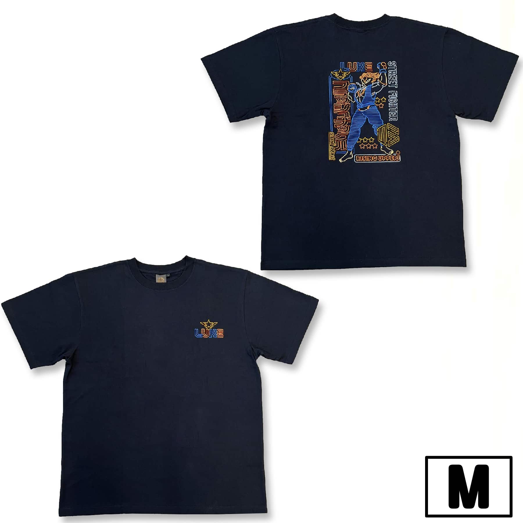 CAPCOM STORE STREET FIGHTER 6 Neon Design 刺繍Tシャツ(ルーク) M M　2000016620009