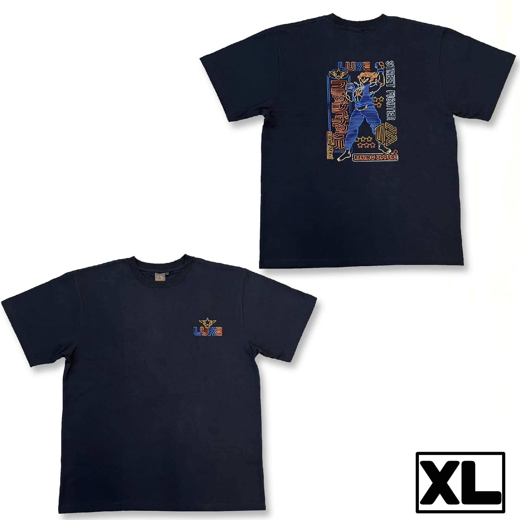 CAPCOM STORE STREET FIGHTER 6 Neon Design 刺繍Tシャツ(ルーク) XL XL　2000016620023