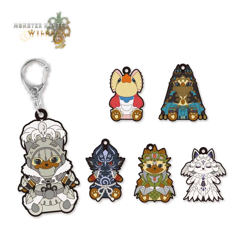 CAPCOM STORE モンスターハンターワイルズ  オトモアイルー ぷっくりラバーキーホルダー vol.3(トレーディング) オトモアイルー ぷっくりラバーキーホルダー vol.3　2000016636260